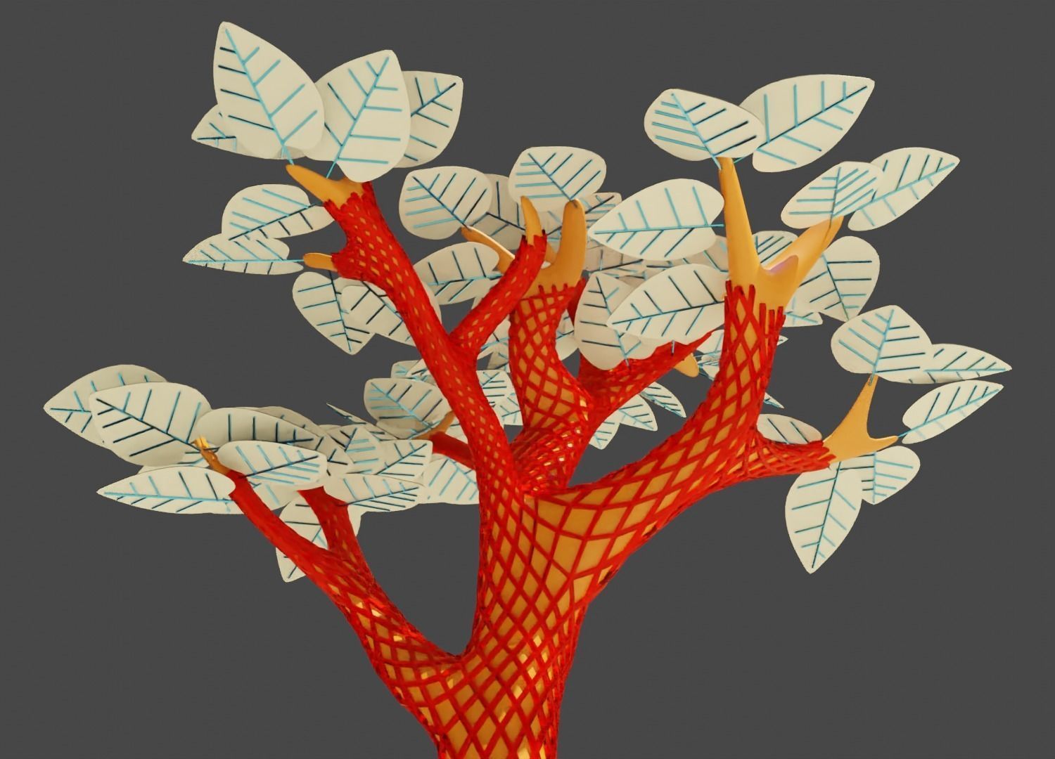 Solar Tree Free 3D model_7
