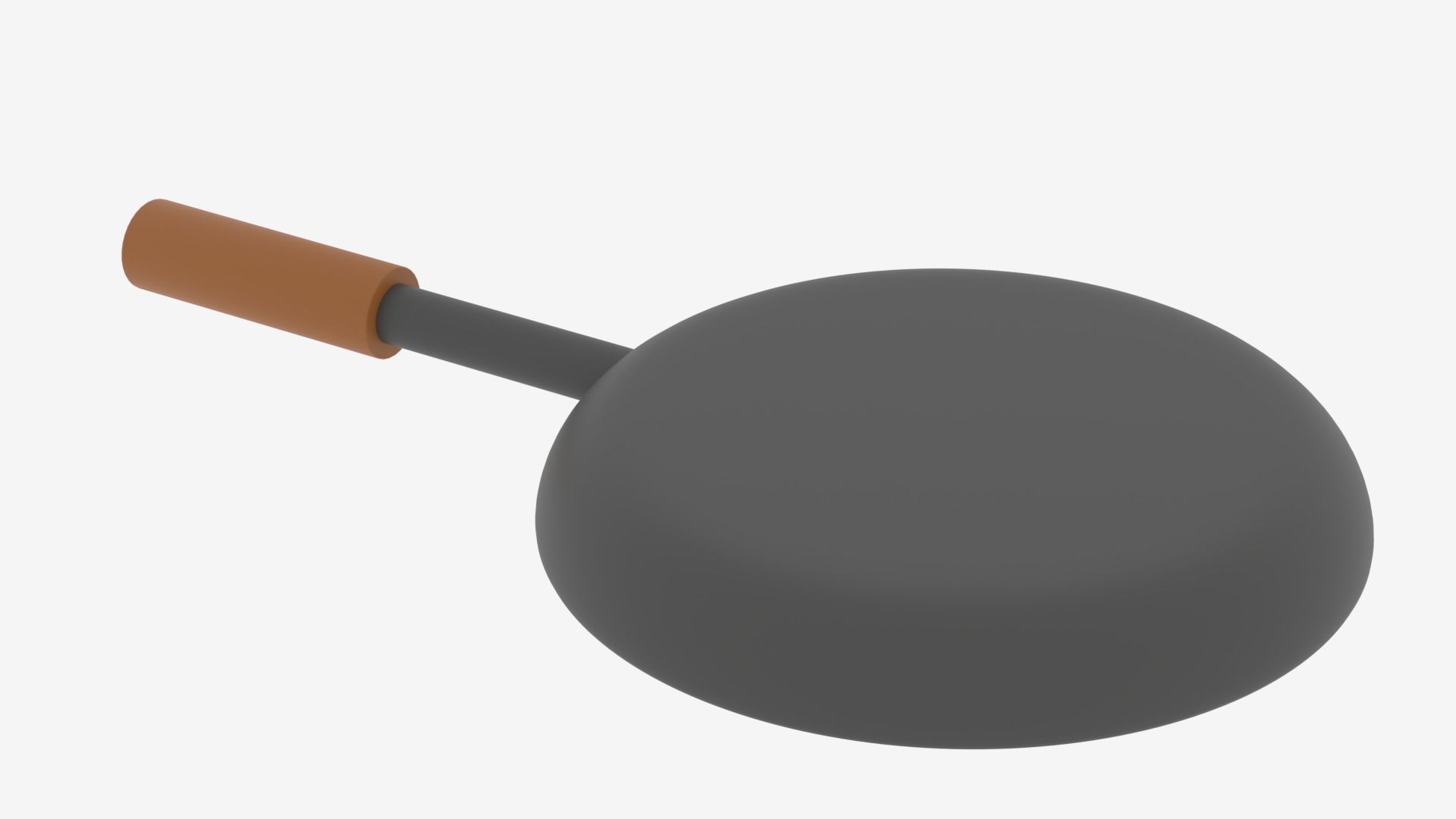 Cartoon Frying Pan and Fried Egg 3D model_5