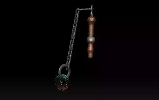 stylized fantasy flail