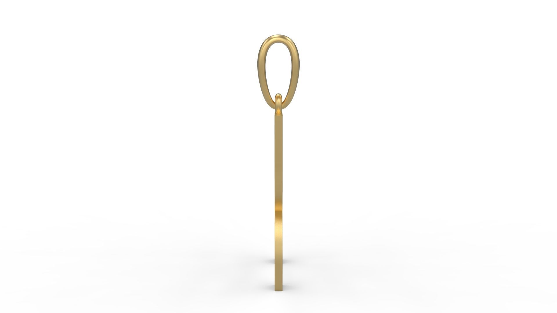 Initial Letters Pendant Bhofila R 3D print model_2