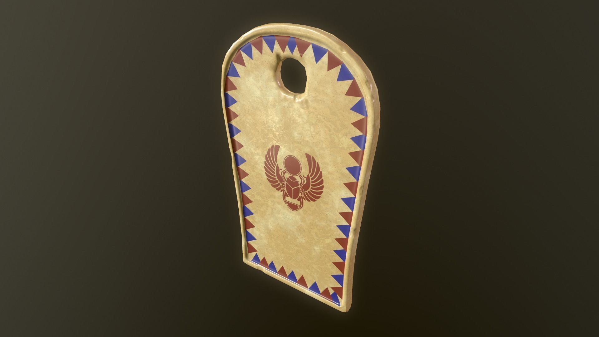 Egyptian soldier Low-poly 3D model_18