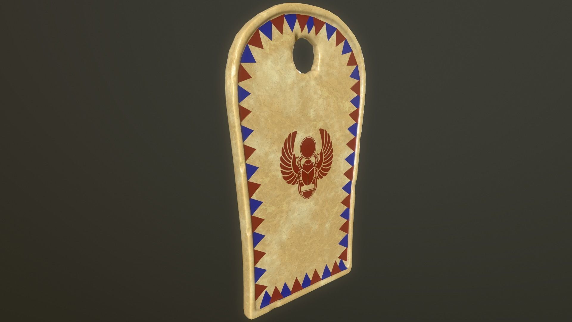 Egyptian soldier Low-poly 3D model_20