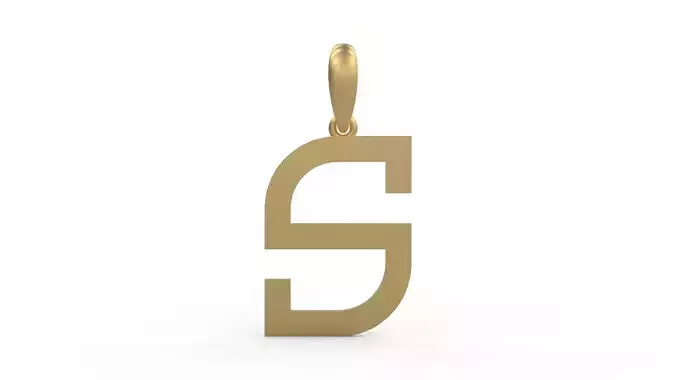 Initial Letters Pendant Bhofila S 3D print model