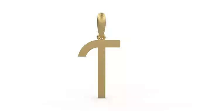 Initial Letters Pendant Bhofila T 3D print model