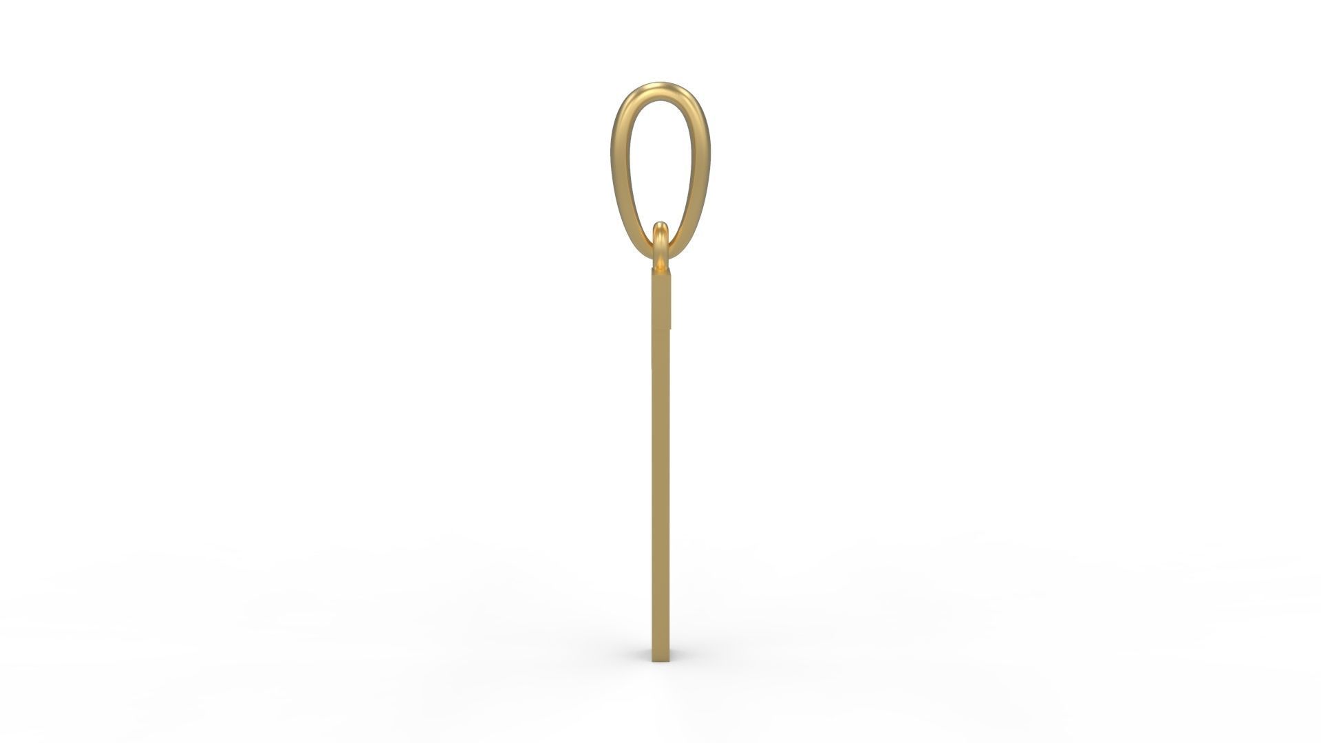 Initial Letters Pendant Bhofila T 3D print model_2