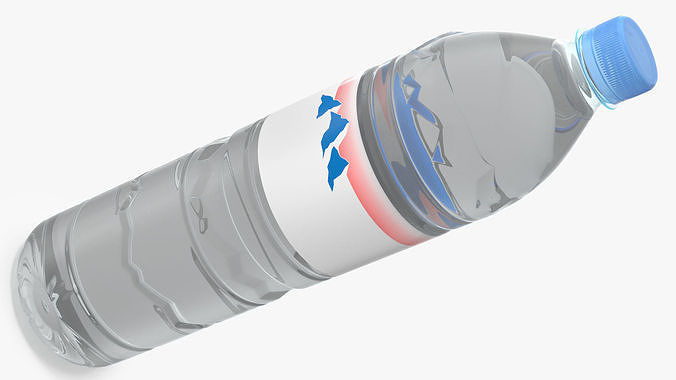 Mineral Water Plastic Bottle 3D model