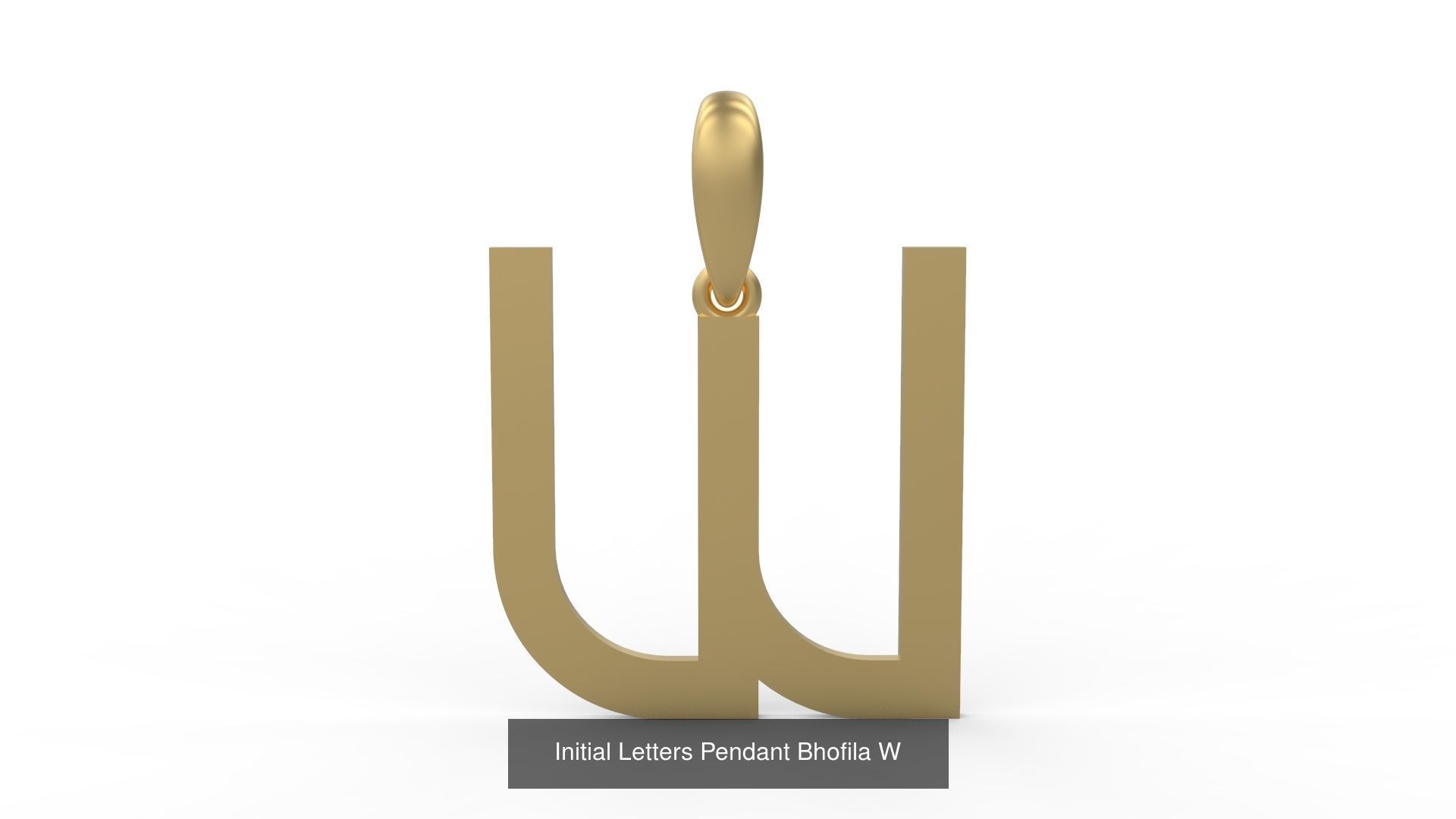 Initial Letters Pendant Alphabets Bhofila 3D Model Collection_25