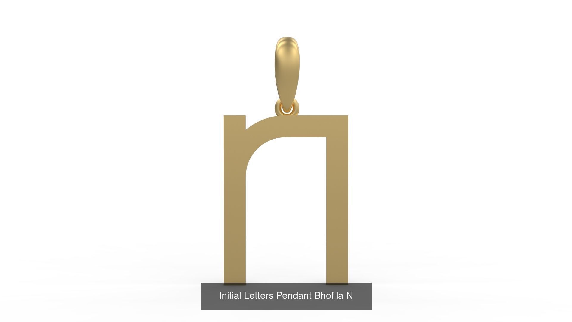 Initial Letters Pendant Alphabets Bhofila 3D Model Collection_16