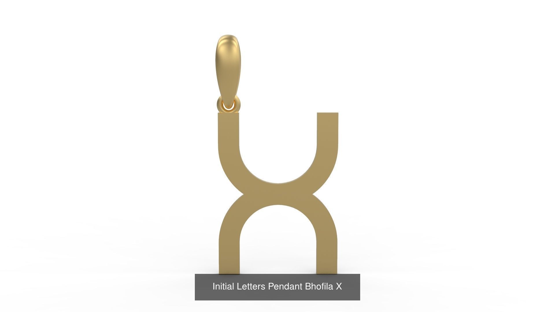 Initial Letters Pendant Alphabets Bhofila 3D Model Collection_26