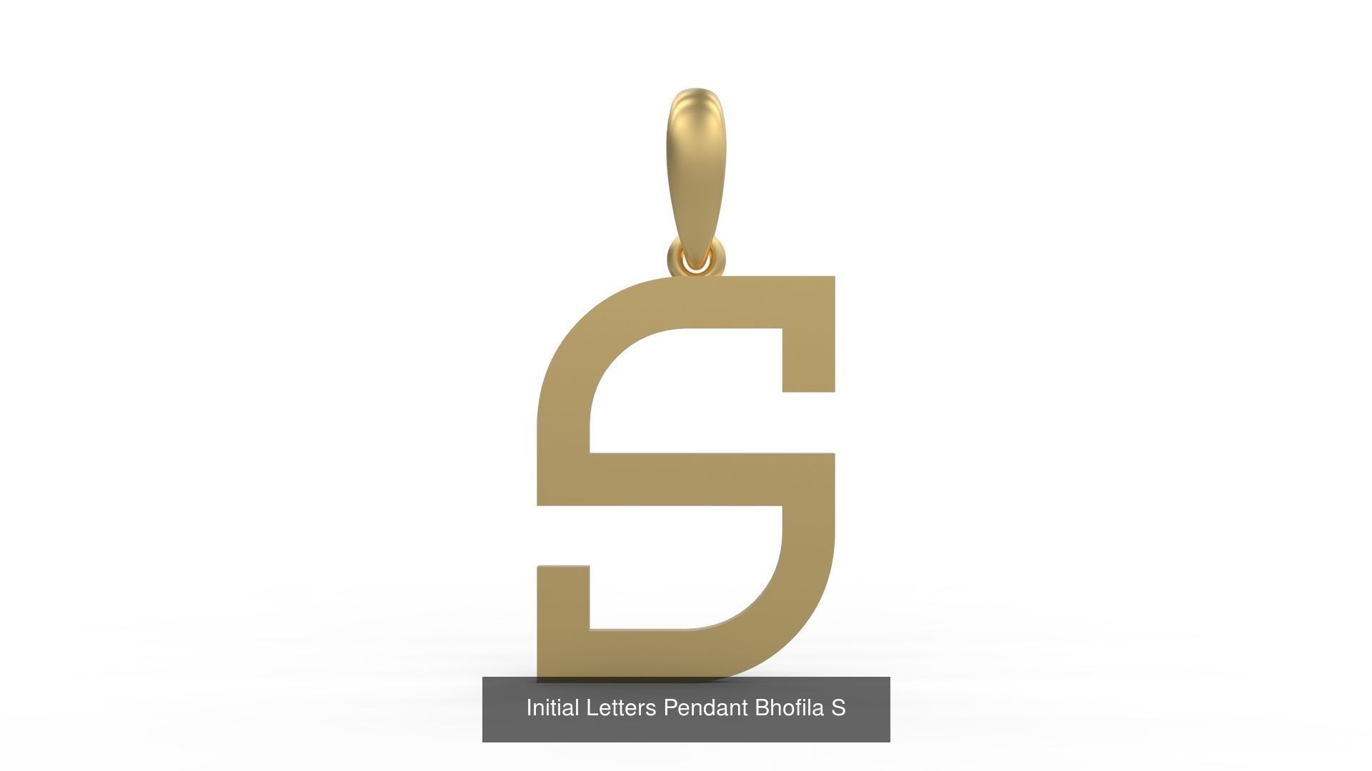 Initial Letters Pendant Alphabets Bhofila 3D Model Collection_21