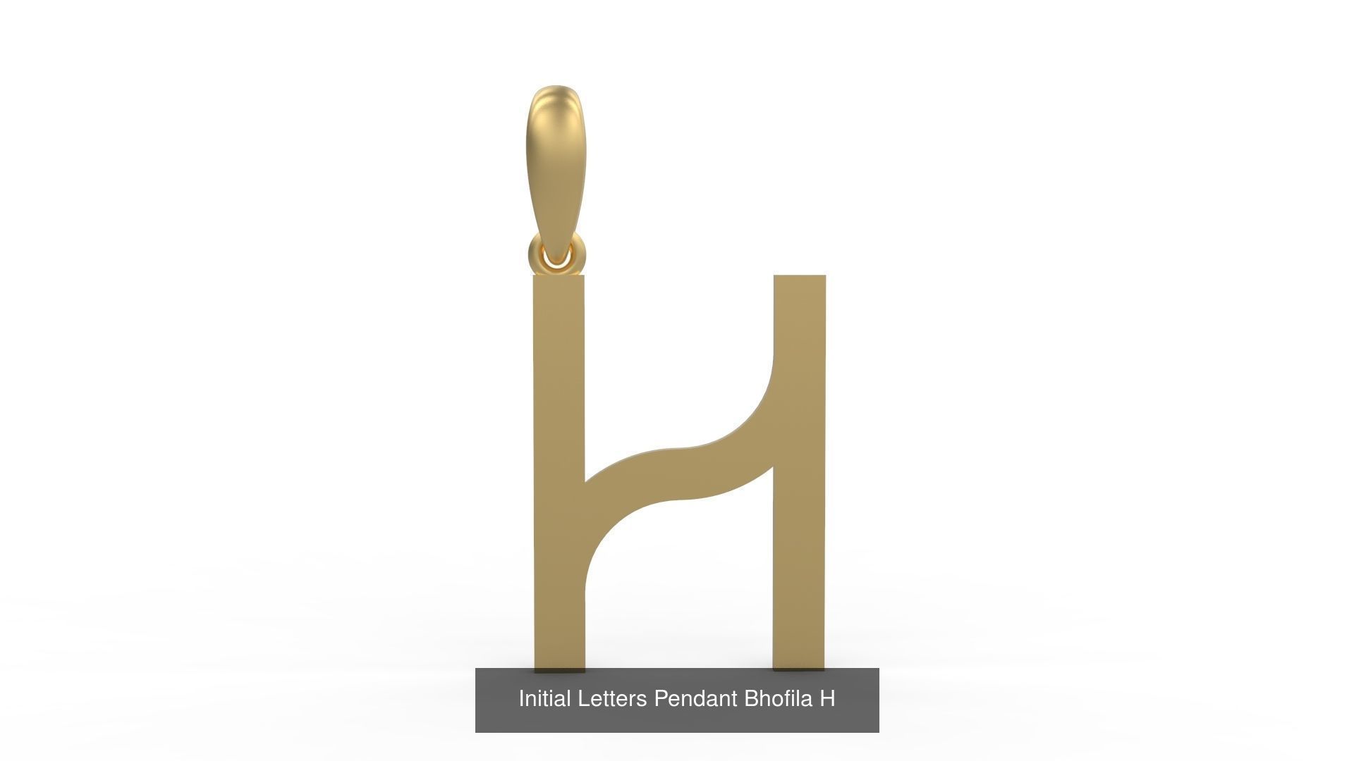 Initial Letters Pendant Alphabets Bhofila 3D Model Collection_10