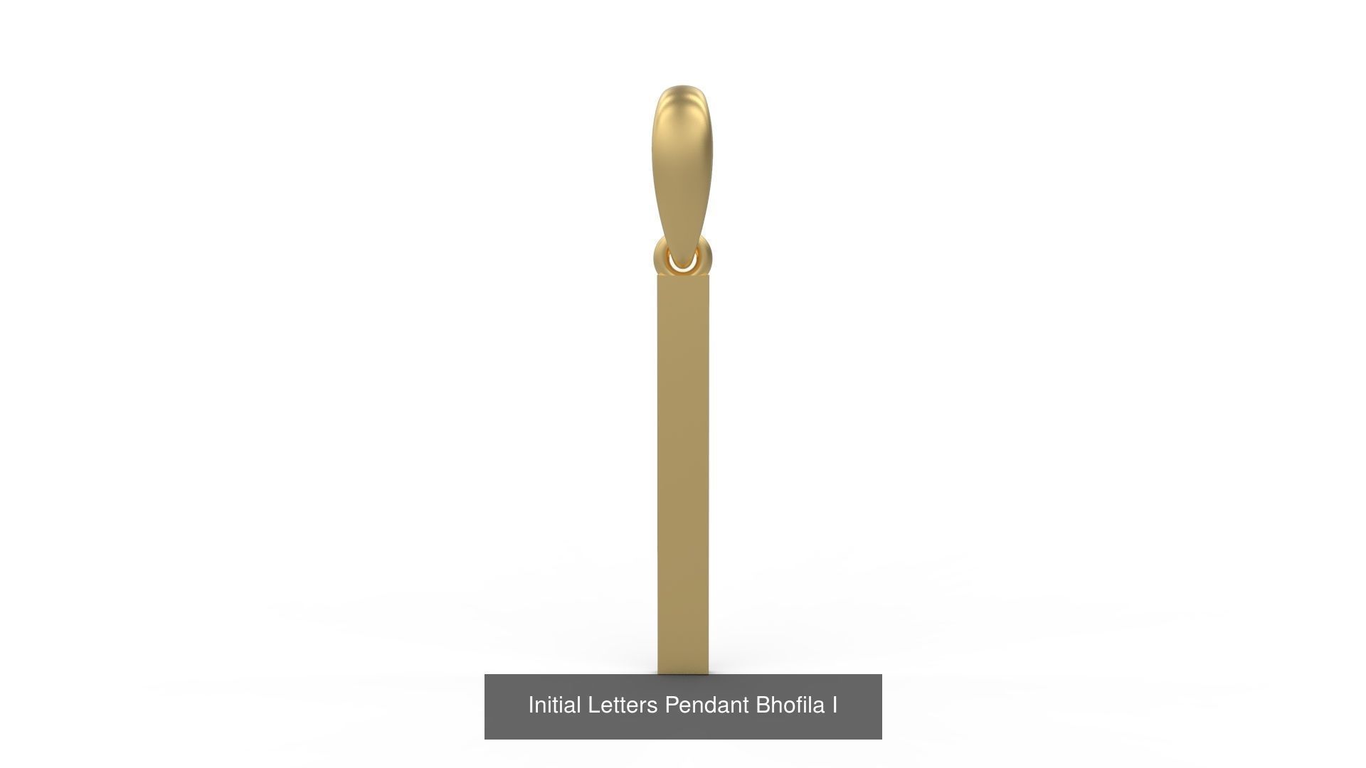 Initial Letters Pendant Alphabets Bhofila 3D Model Collection_11