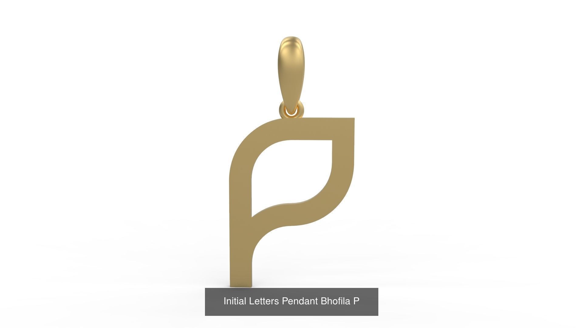 Initial Letters Pendant Alphabets Bhofila 3D Model Collection_18