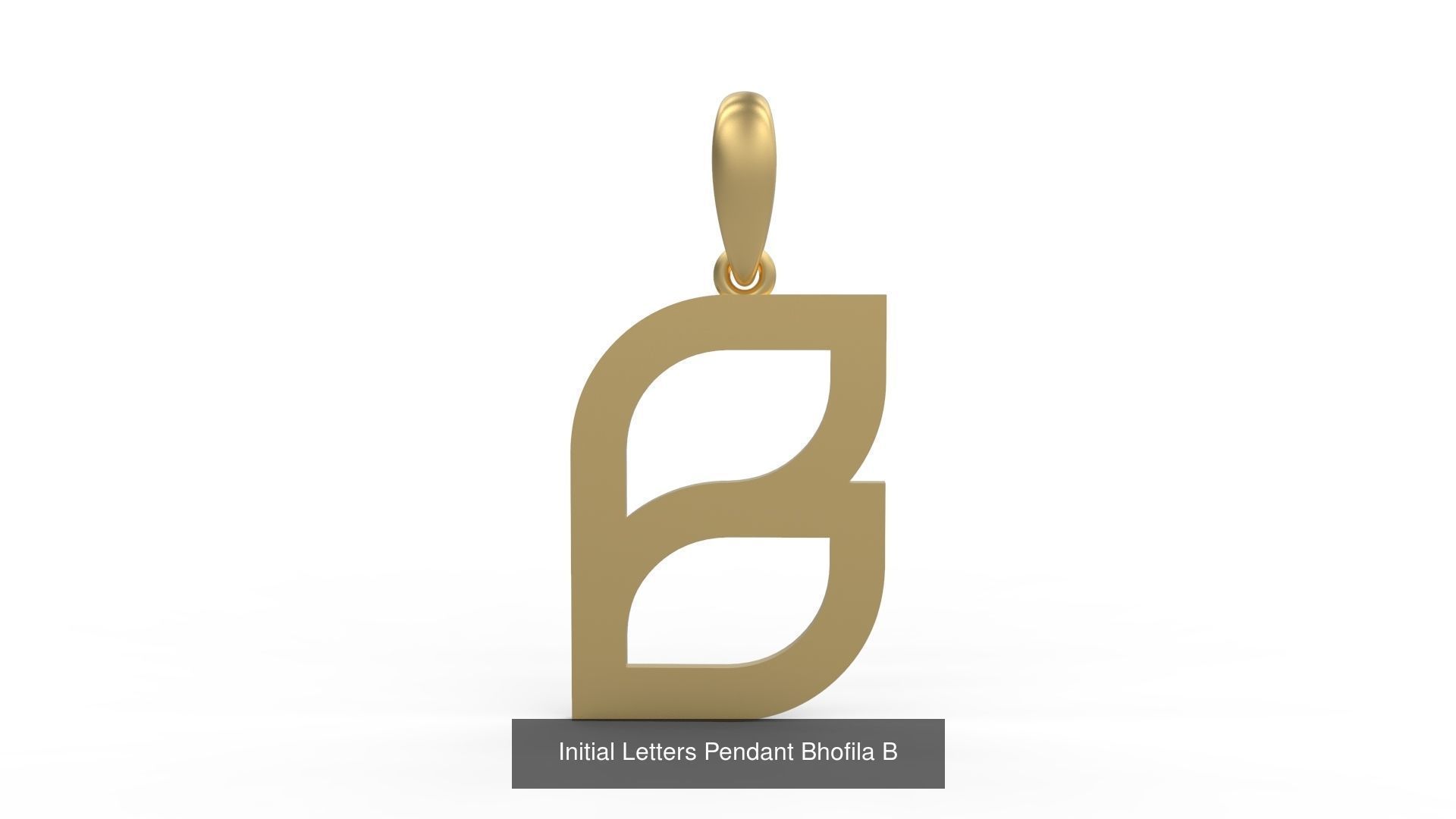 Initial Letters Pendant Alphabets Bhofila 3D Model Collection_4