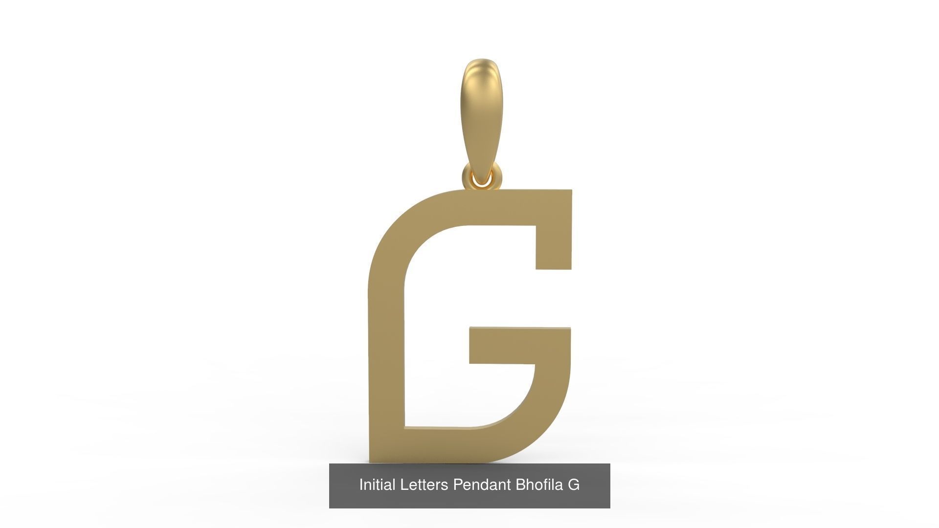 Initial Letters Pendant Alphabets Bhofila 3D Model Collection_9