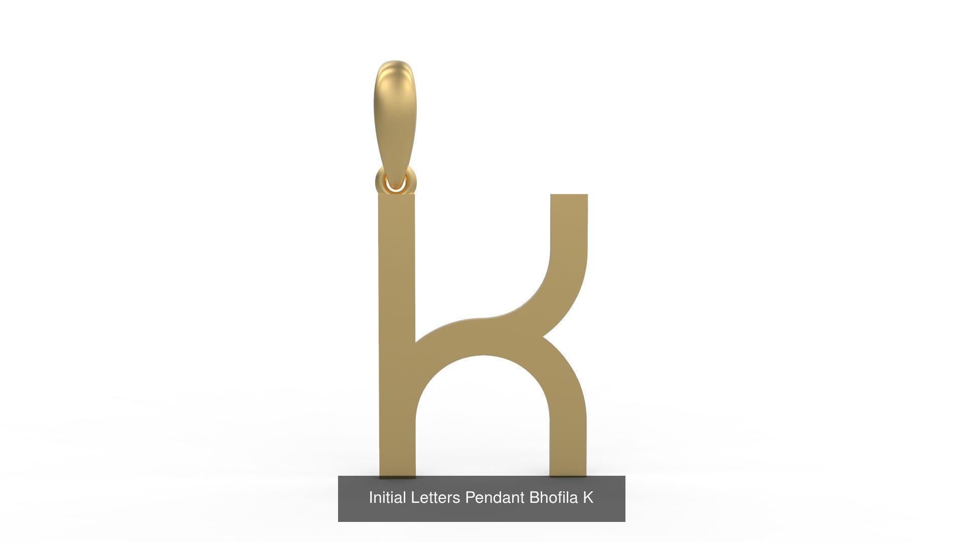 Initial Letters Pendant Alphabets Bhofila 3D Model Collection_13