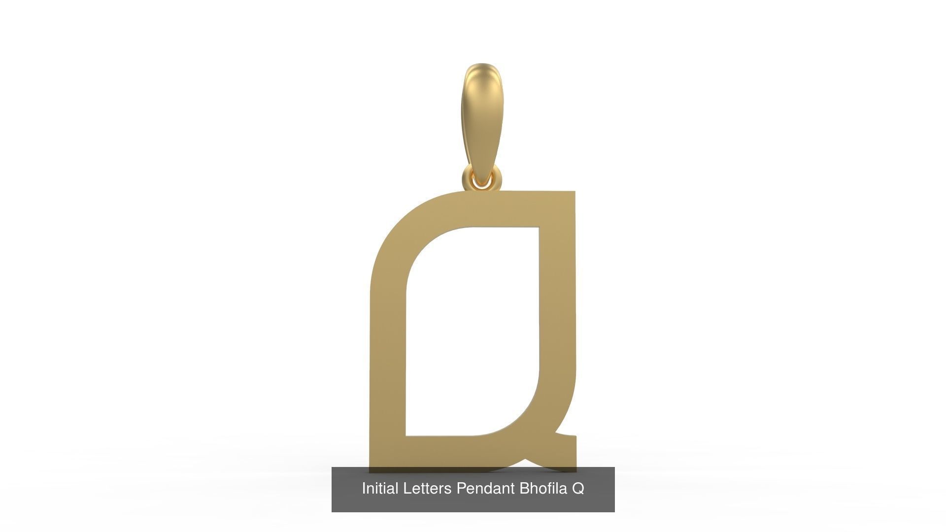 Initial Letters Pendant Alphabets Bhofila 3D Model Collection_19