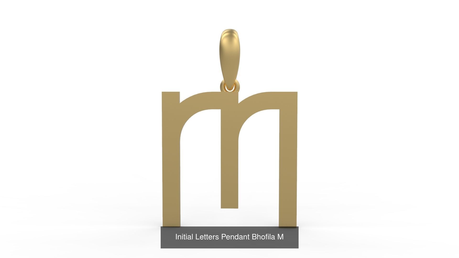 Initial Letters Pendant Alphabets Bhofila 3D Model Collection_15
