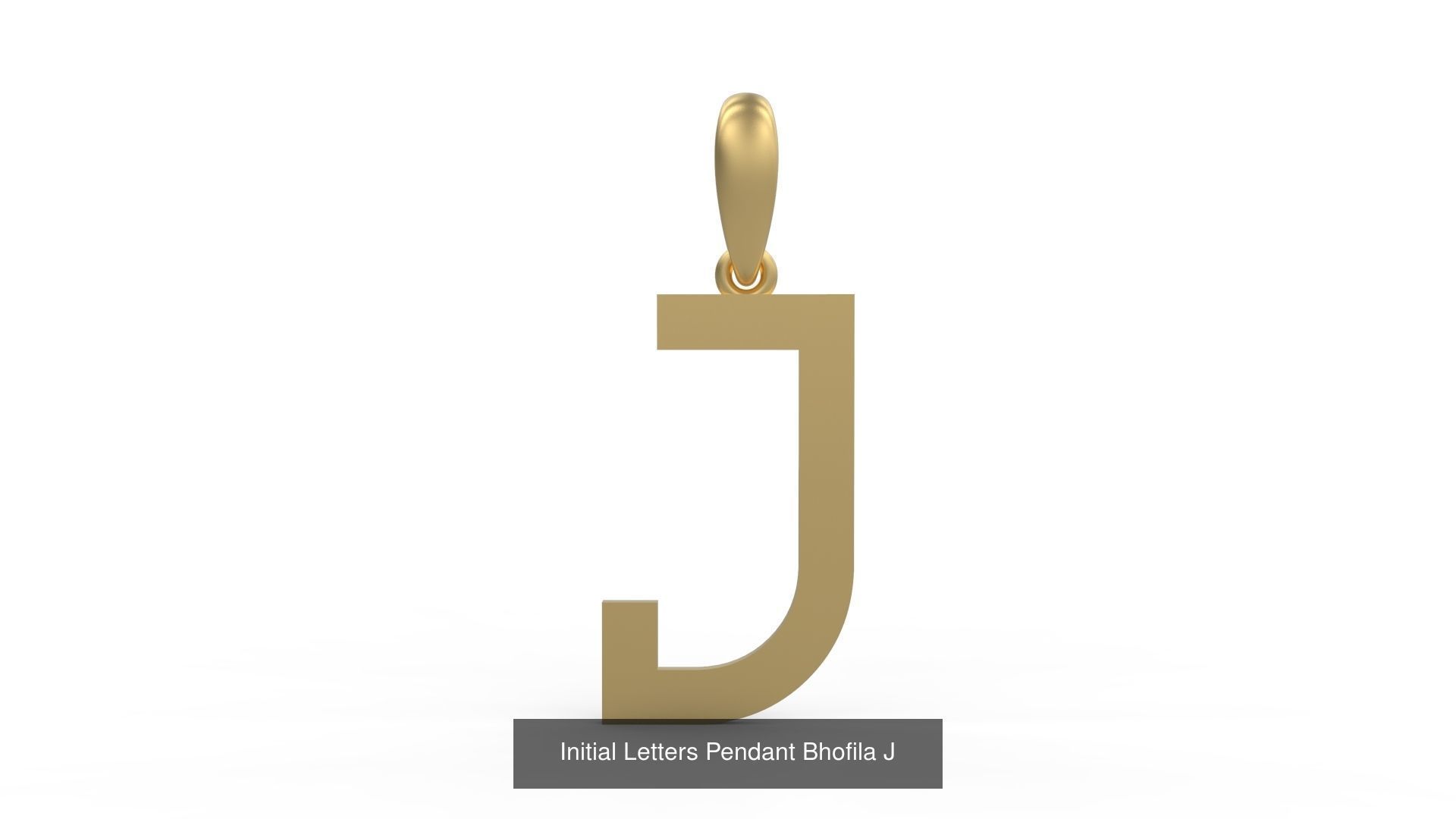 Initial Letters Pendant Alphabets Bhofila 3D Model Collection_12