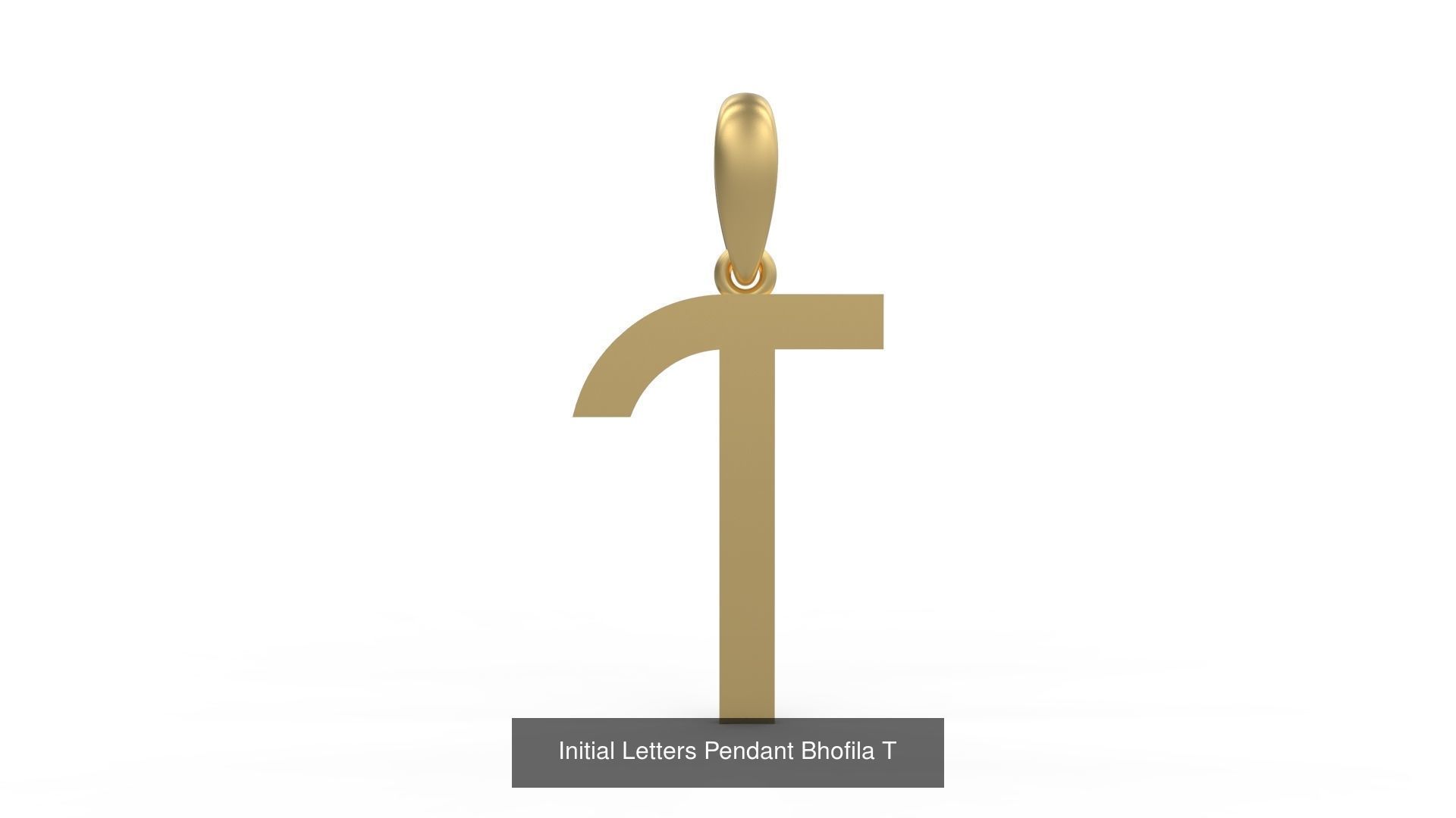 Initial Letters Pendant Alphabets Bhofila 3D Model Collection_22