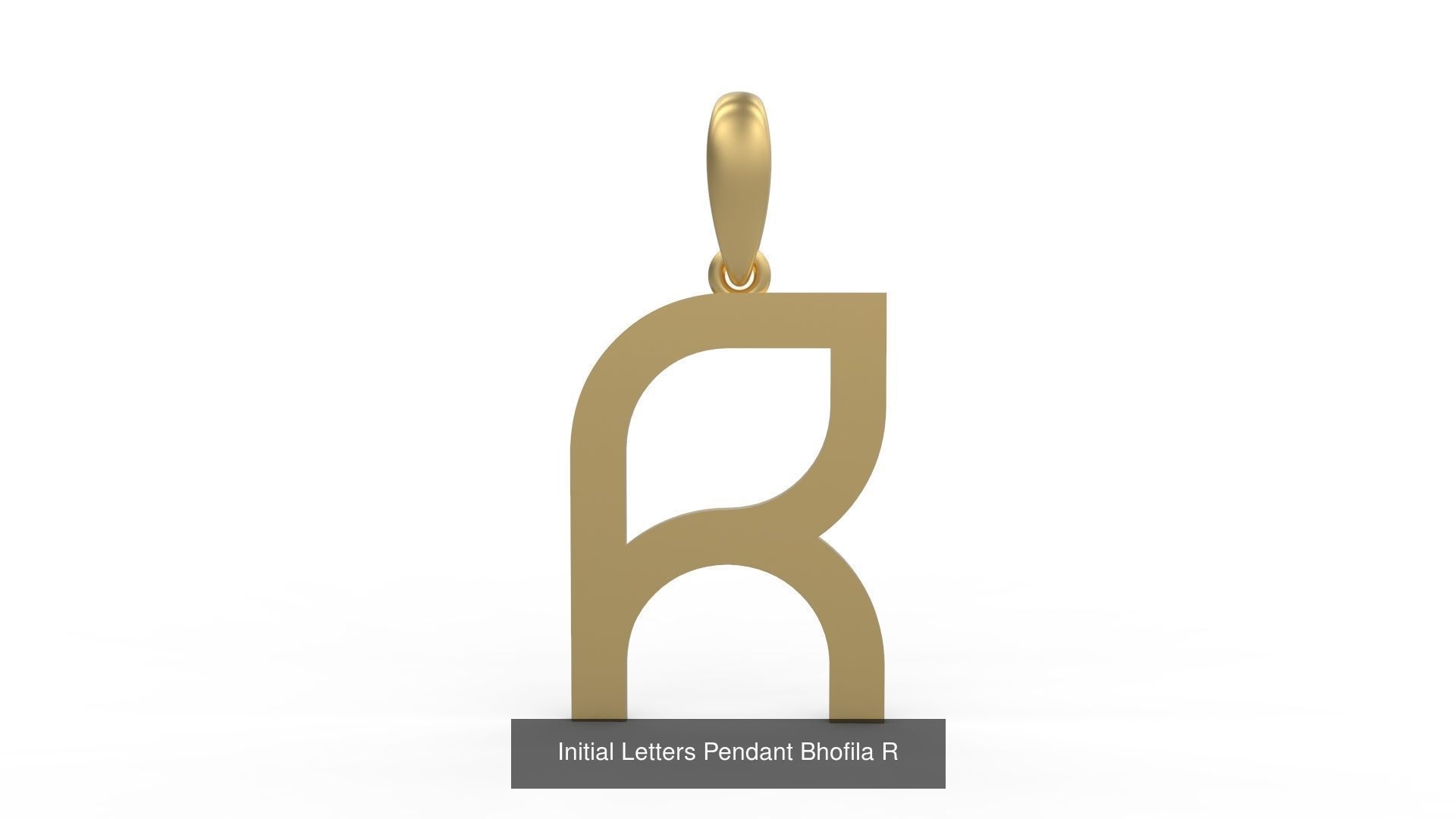 Initial Letters Pendant Alphabets Bhofila 3D Model Collection_20