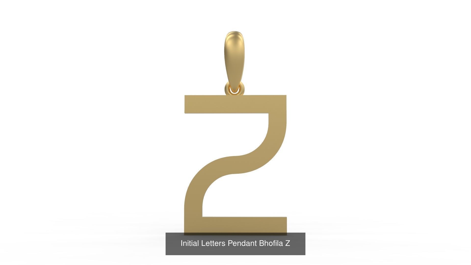 Initial Letters Pendant Alphabets Bhofila 3D Model Collection_28