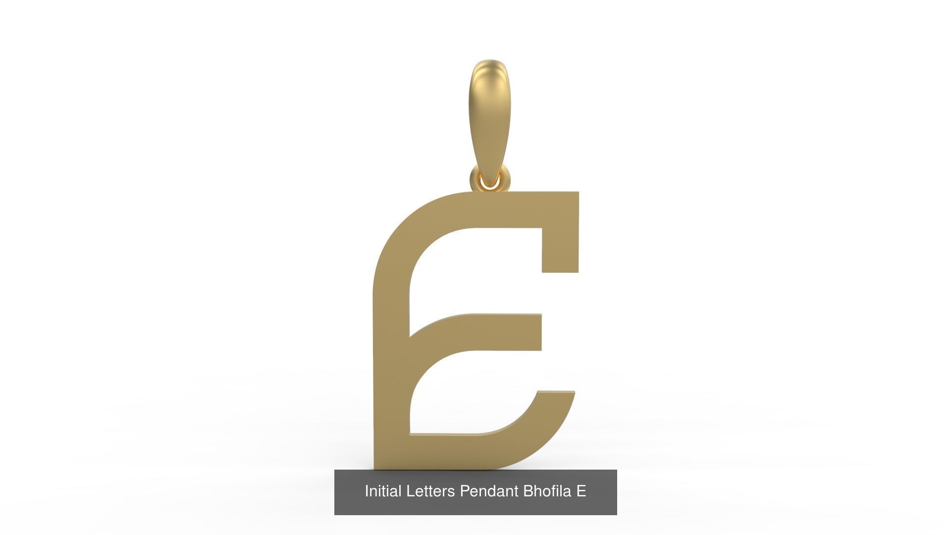 Initial Letters Pendant Alphabets Bhofila 3D Model Collection_7