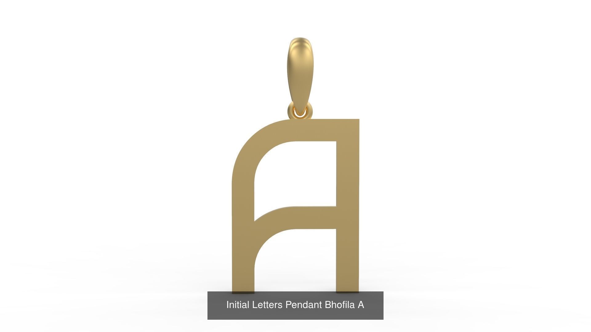 Initial Letters Pendant Alphabets Bhofila 3D Model Collection_3
