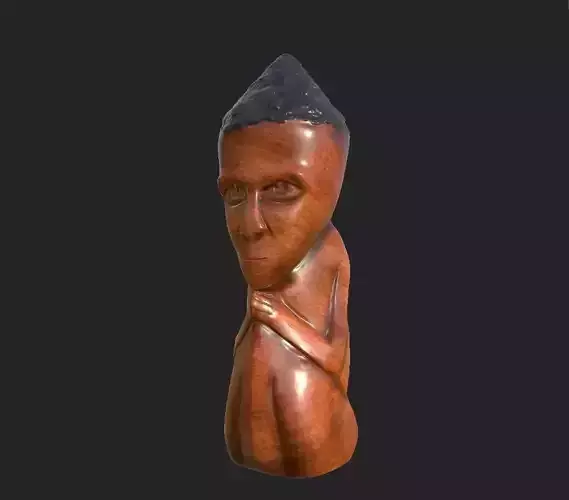 Ancient African Statue 3d Print Model