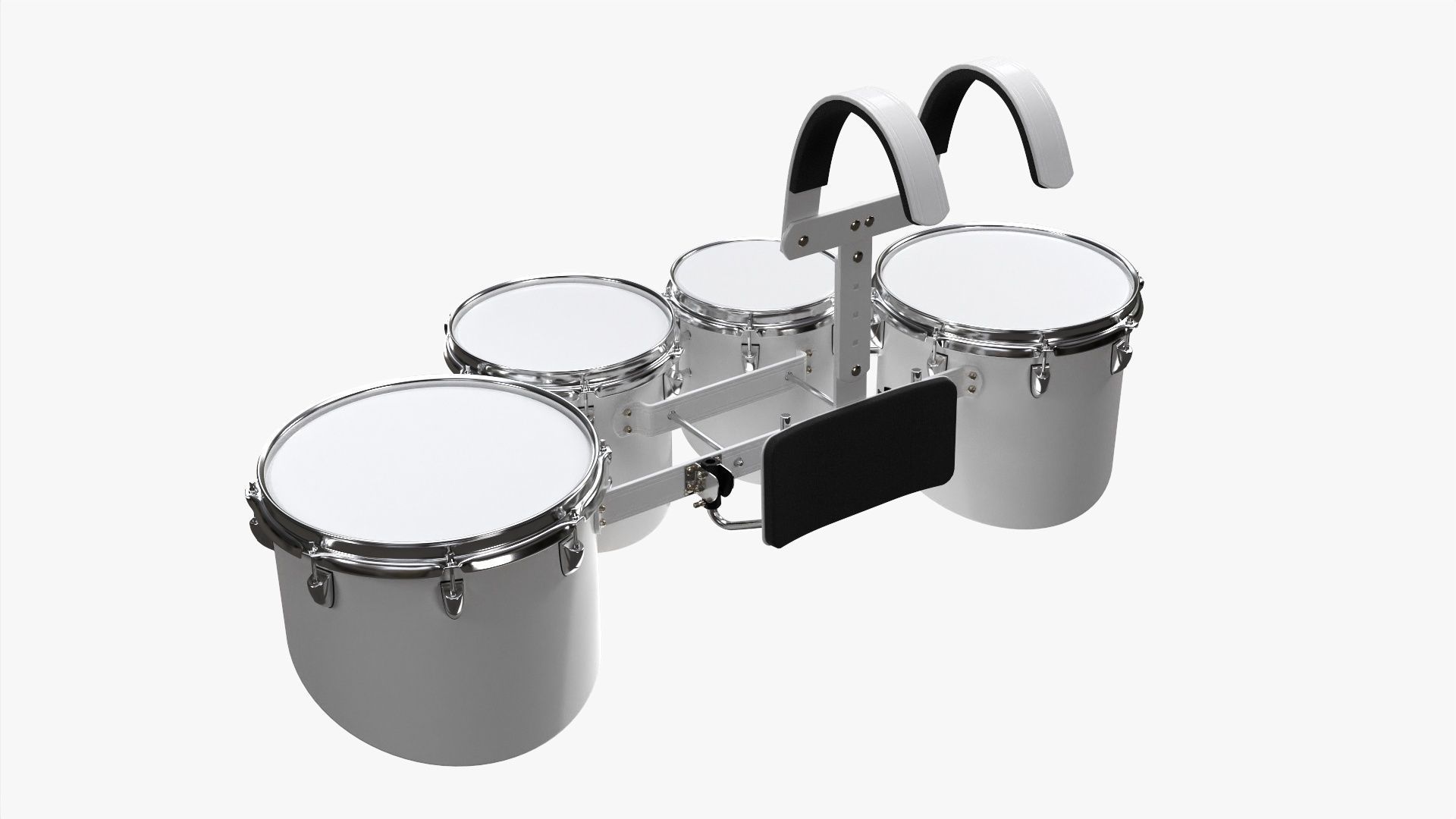 Marching Tom Set with Carrier 3D model_1