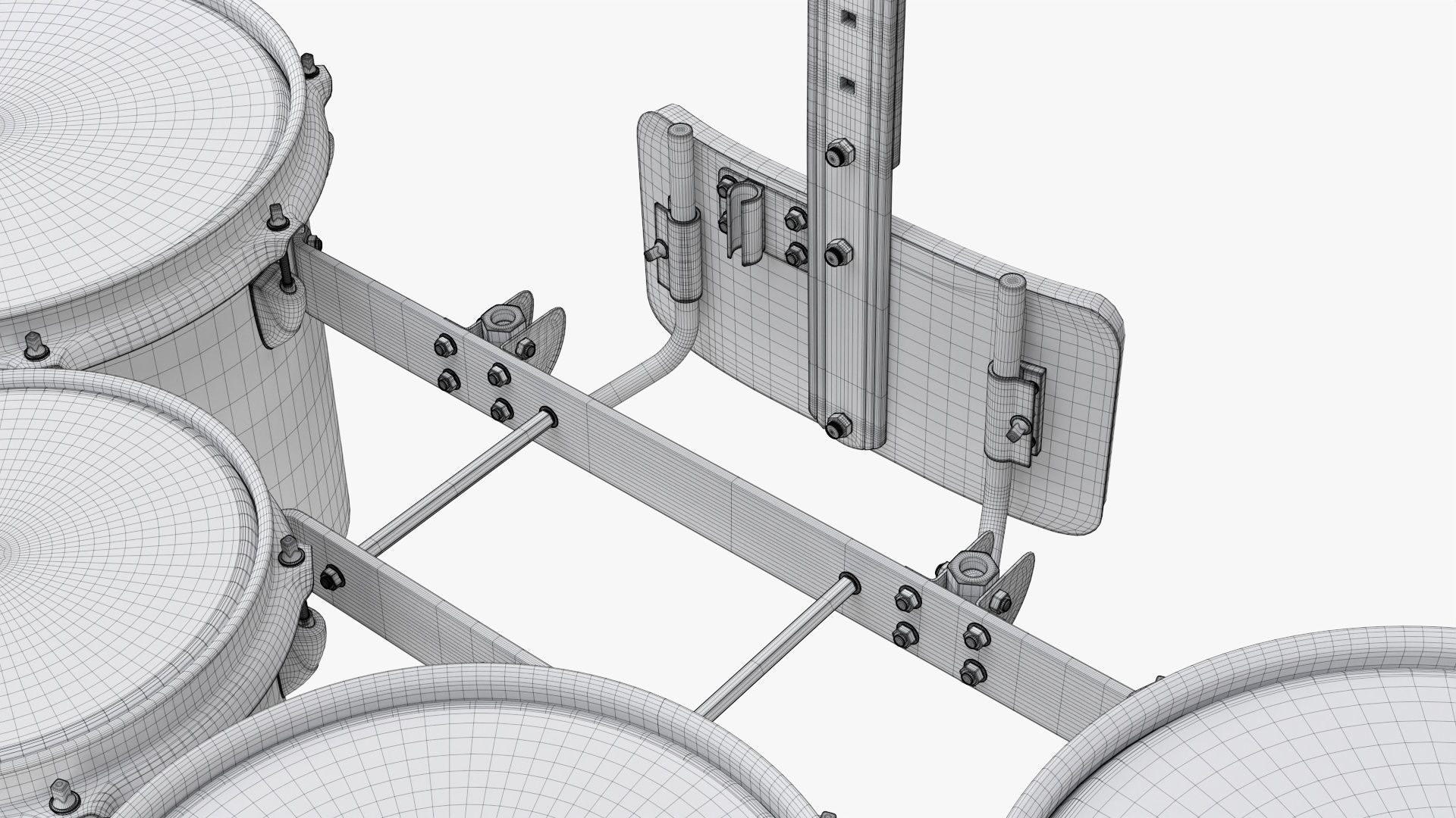 Marching Tom Set with Carrier 3D model_14
