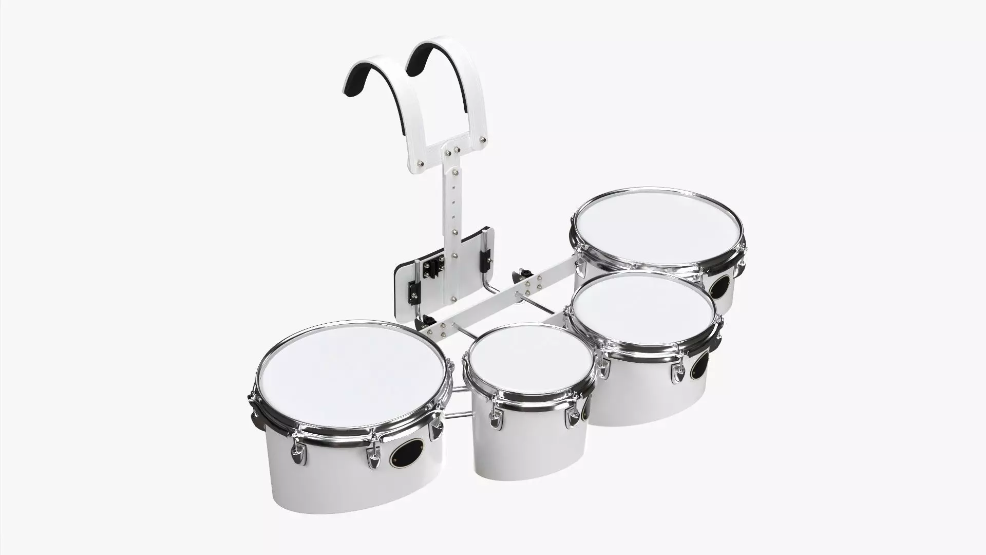 Marching Tom Set with Carrier 3D model_0