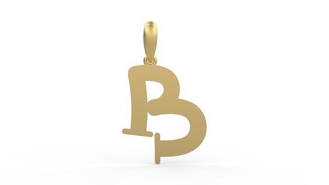 Initial Letters Pendant Bodihel B 3D print model
