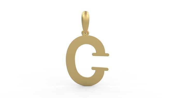 Initial Letters Pendant Bodihel C 3D print model