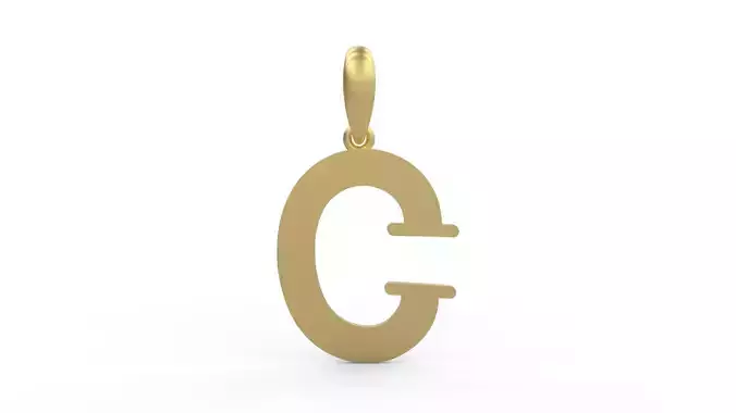 Initial Letters Pendant Bodihel C