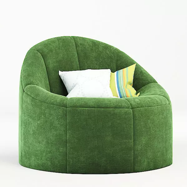 single sofa Free low-poly 3D model