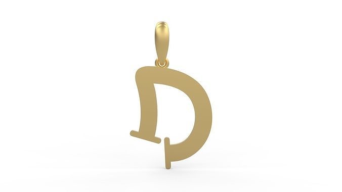Initial Letters Pendant Bodihel D 3D print model