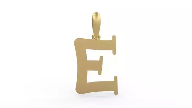 Initial Letters Pendant Bodihel E