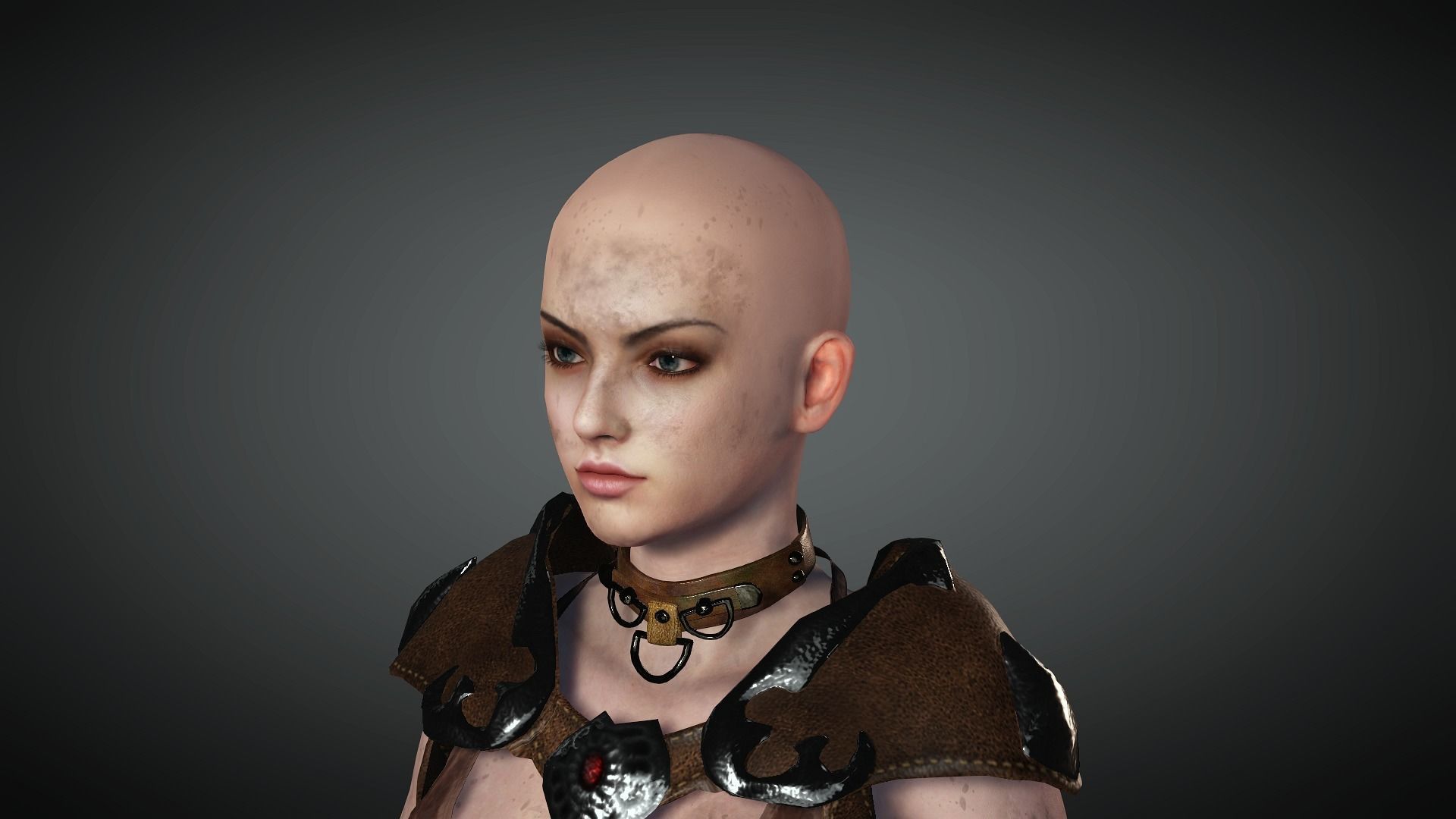 AAA Fantasy Female Character 20 Low-poly 3D model_29