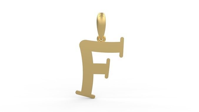Initial Letters Pendant Bodihel F 3D print model