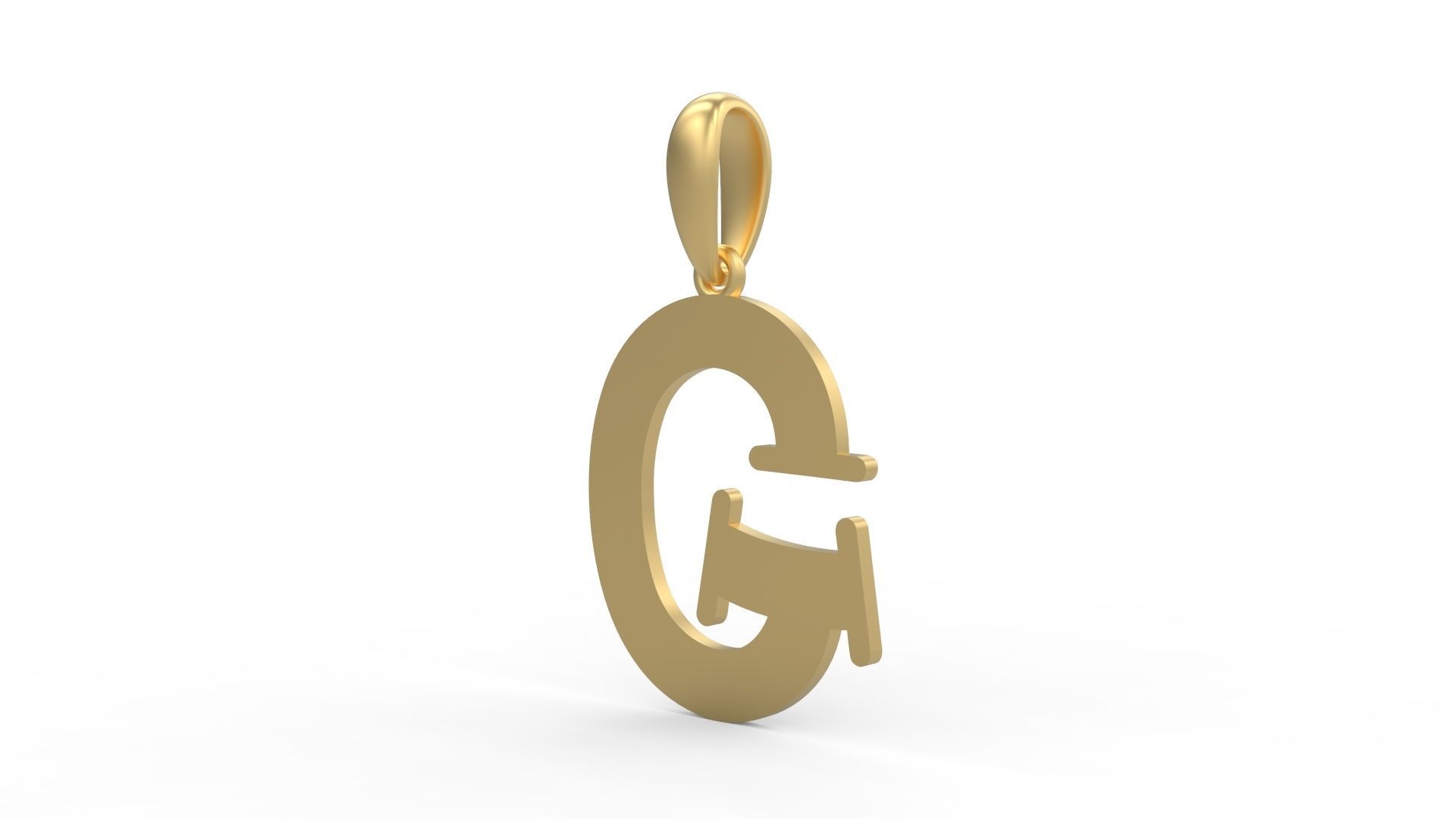 Initial Letters Pendant Bodihel G 3D print model_1