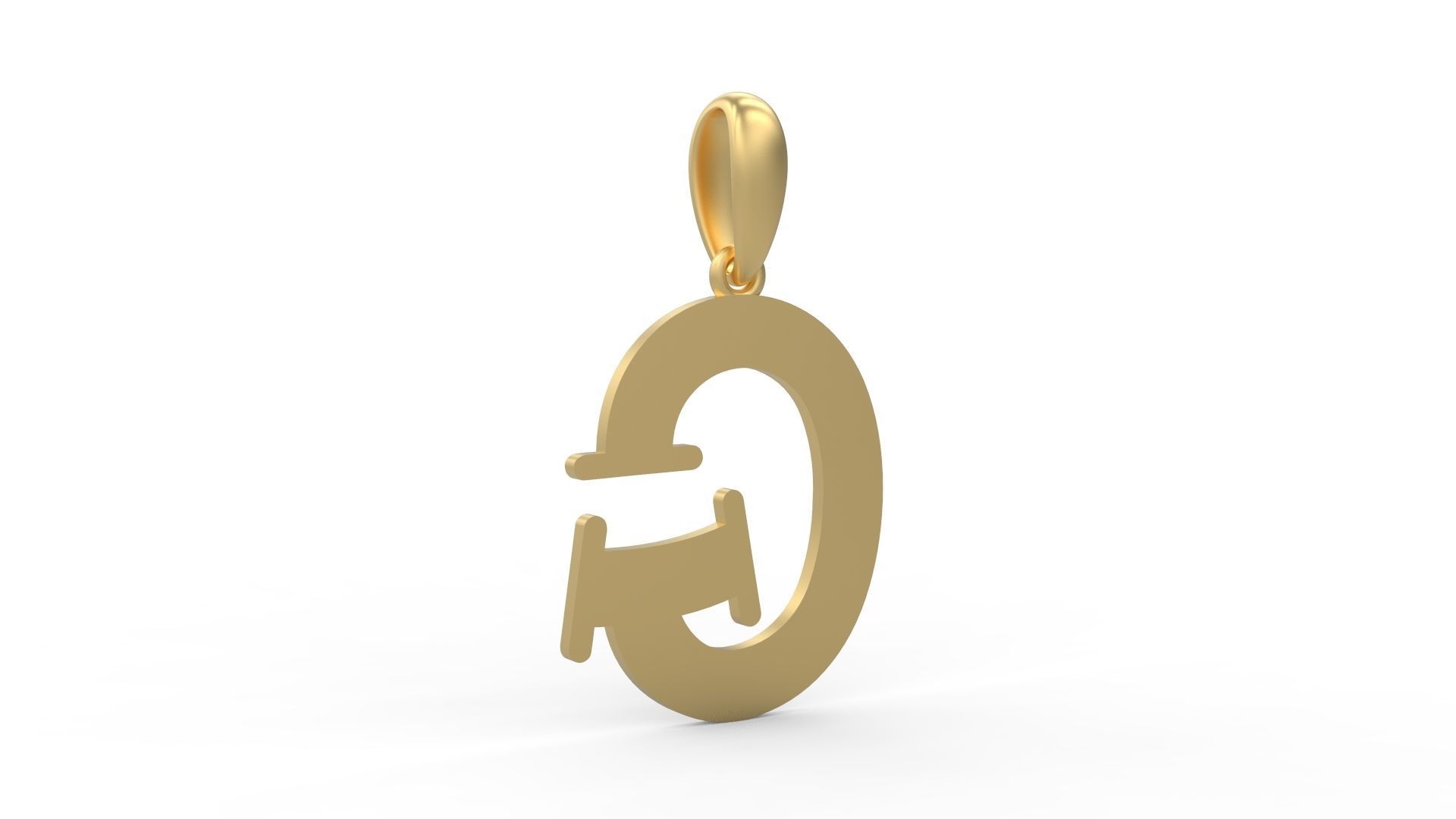 Initial Letters Pendant Bodihel G 3D print model_3