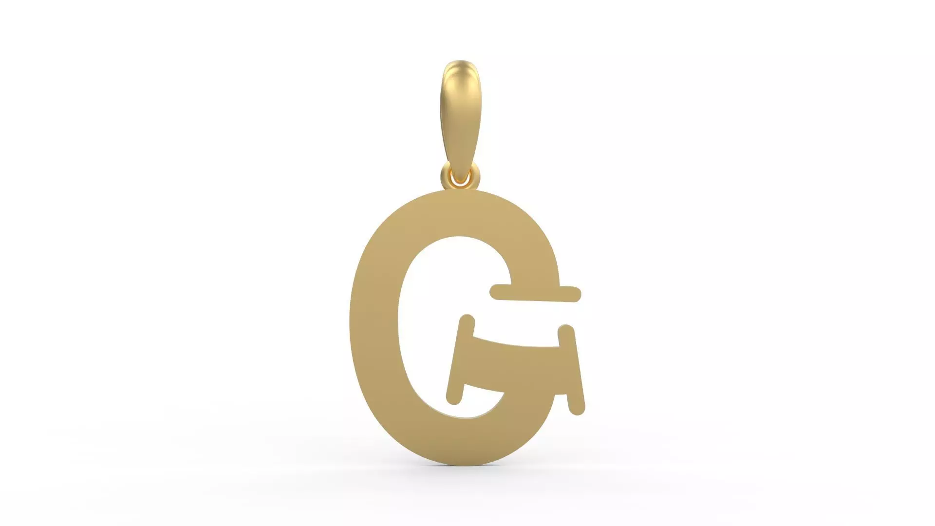 Initial Letters Pendant Bodihel G 3D print model_0