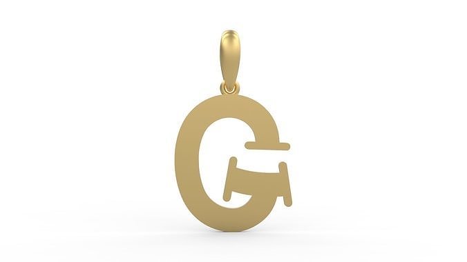 Initial Letters Pendant Bodihel G 3D print model