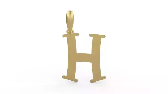 Initial Letters Pendant Bodihel H