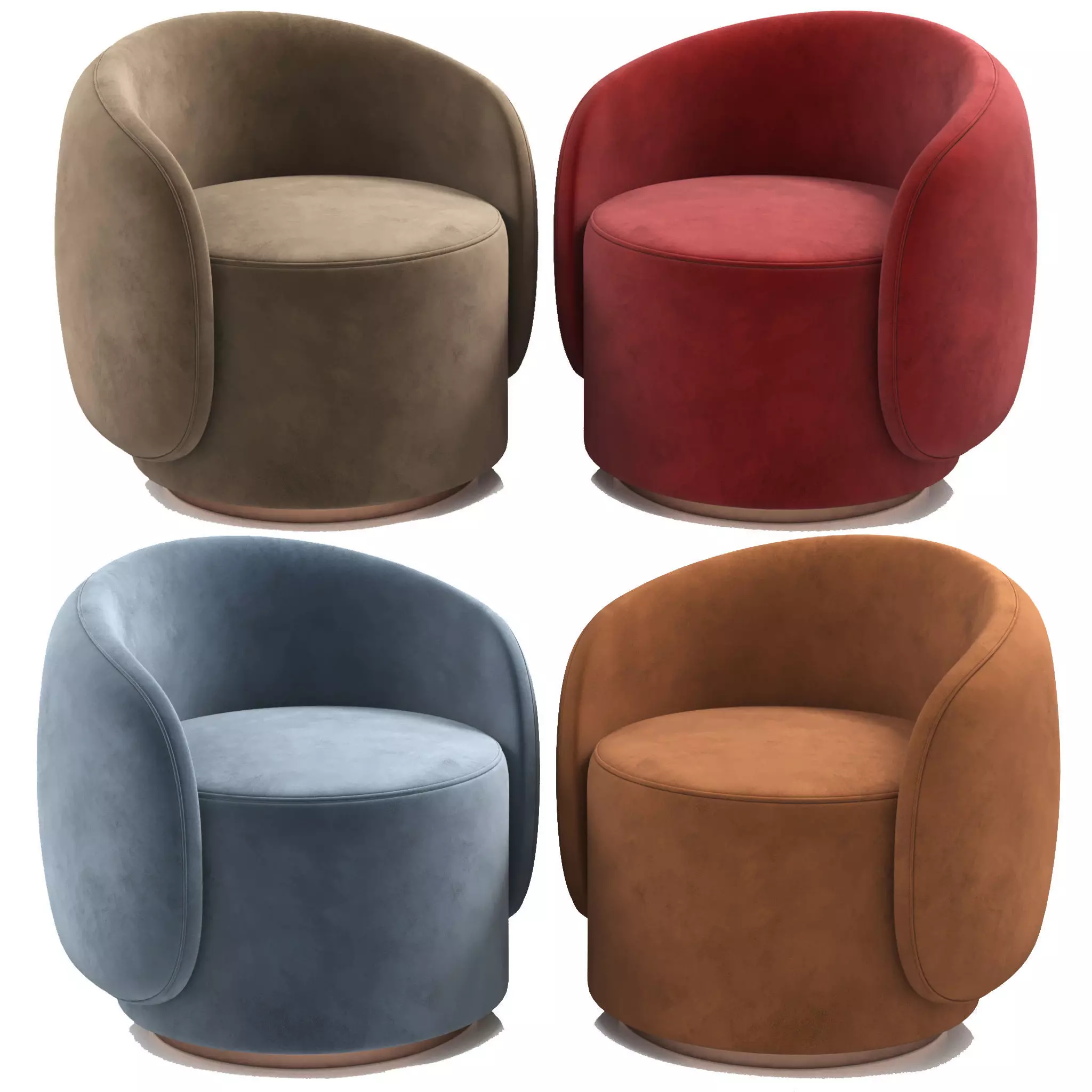 Fendi Casa Annabelle Armchair 3D model