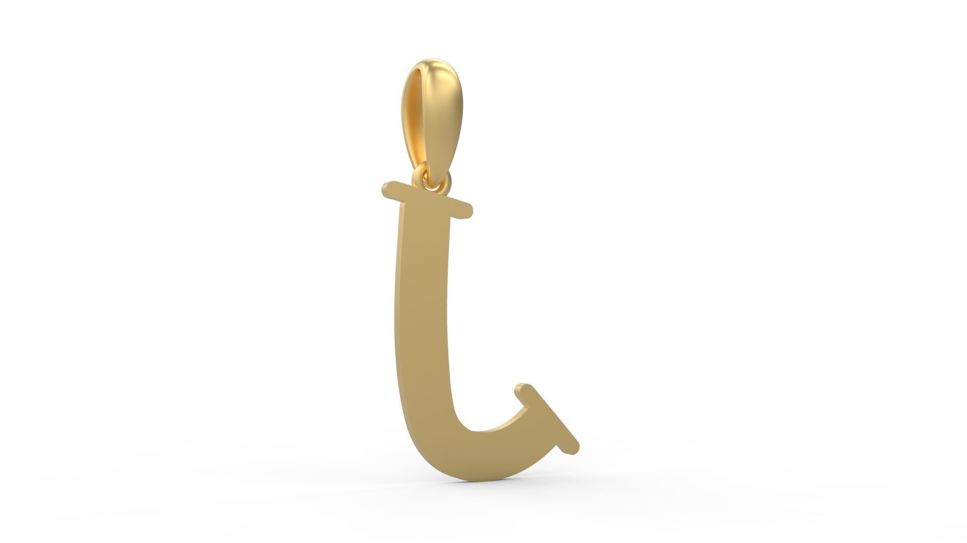 Initial Letters Pendant Bodihel J 3D print model_3