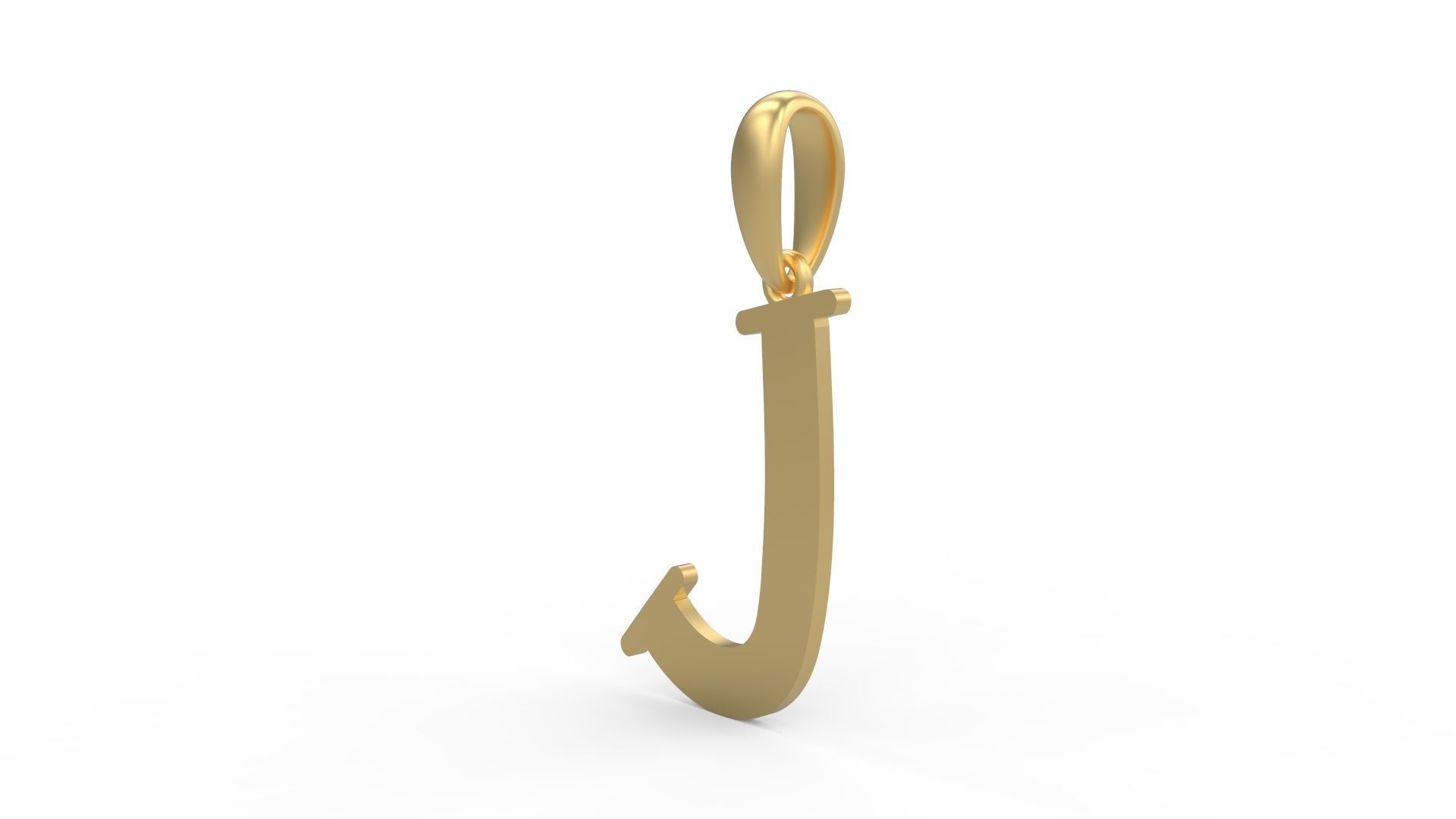 Initial Letters Pendant Bodihel J 3D print model_1