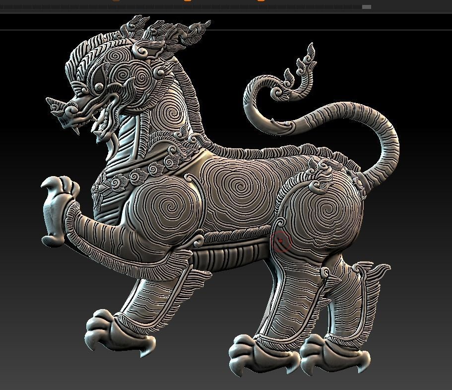 SINGHA lion 3D print model_3