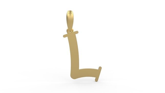 Initial Letters Pendant Bodihel L 3D print model
